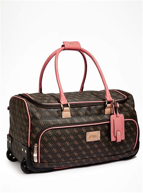 guess traveler bag|guess duffle bag with wheels.